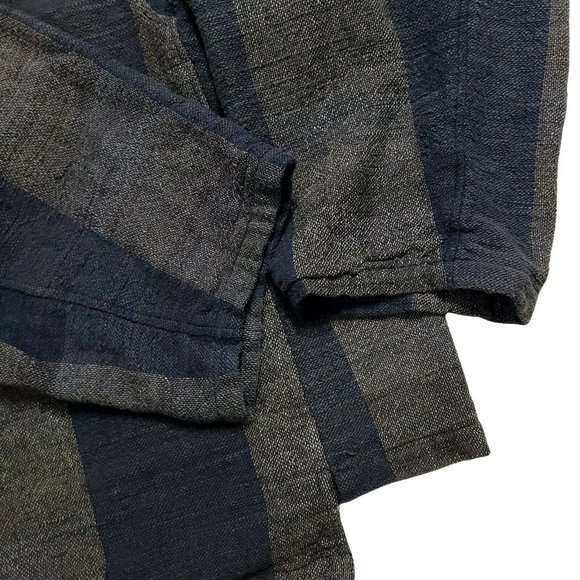 SOLD - Yasuko Kurisaka 1990s (L-XXL) Woven Cardigan Kimono - Picture 4 of 9